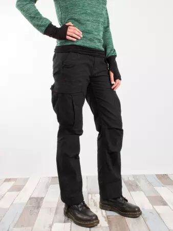 Pantalon cargo M65 femme noir v�tement f�minin solide et confortable