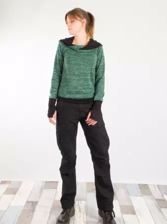 Pantalon cargo M65 femme noir v�tement f�minin solide et confortable