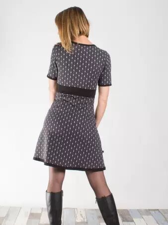 Robe Elie Diamond Gris robe fluide diamond gris