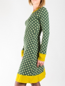 Robe Guapa Diamond Vert robe boh&egrave;me naturelle