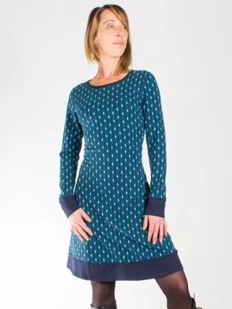 Robe Guapa Diamond Bleu robe graphique contemporaine