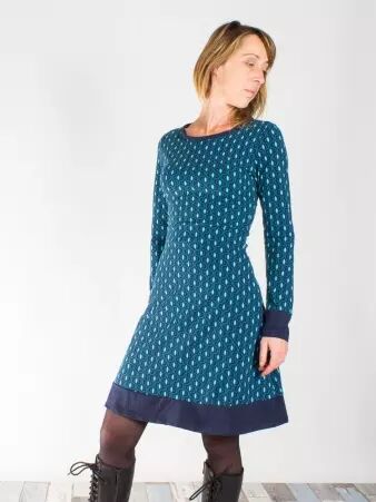Robe Guapa Diamond Bleu robe graphique contemporaine
