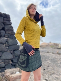 Jupe r&eacute;versible Campbell Scotland Tartan Kaki courte pi&egrave;ce vestimentaire au caract&egrave;re actuel et aux finitions propres