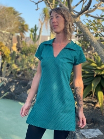 Top Julia Asanoha Peppermint top graphique motif asanoha peppermint