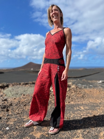 Combinaison Caribbean Graphical Red pi�ce mode � l'imprim� fort