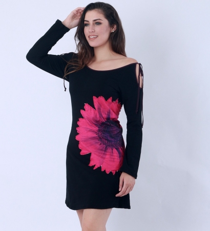 Robe Calao Dalhia robe artistique � motif floral