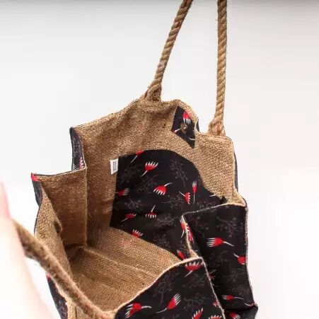 Sac Jutte sac boh�me en toile de jute naturelle
