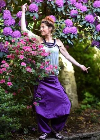 Sarouel Festival Violet sarouel fluide violet esprit libre