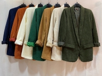 Veste velours Rouille veste velours rouille chaleureuse