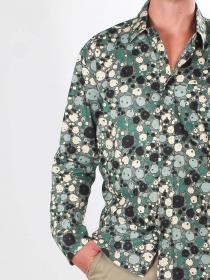 Chemise Aqua blue pi&egrave;ce vestimentaire &agrave; l'allure tendance