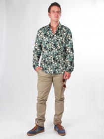 Chemise Aqua blue article mode au design soign&eacute;