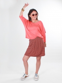 Jupe Lilia Omecanic pi&egrave;ce de pr&ecirc;t-&agrave;-porter au tomb&eacute; fluide et &agrave; l'allure moderne