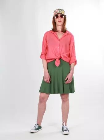 Jupe Rosie Vert kaki jupe femme vert kaki � l'esth�tique naturelle