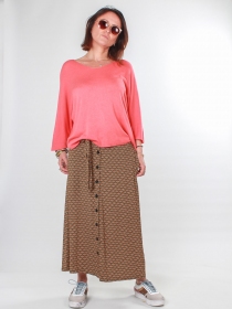 Jupe Lanna Retro pi&egrave;ce de pr&ecirc;t-&agrave;-porter au tomb&eacute; fluide et &agrave; l'allure moderne