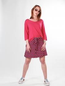 Jupe Lanna courte Albisia cr&eacute;ation textile pens&eacute;e pour le confort et l'&eacute;l&eacute;gance quotidienne