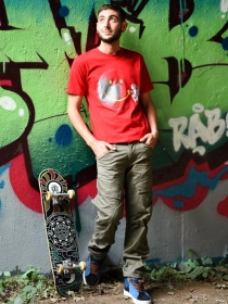 T-shirt Cosmonaute rouge t-shirt astronaute esprit pop