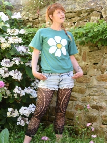 Tee shirt Flower t-shirt floral graphique &eacute;pur&eacute;