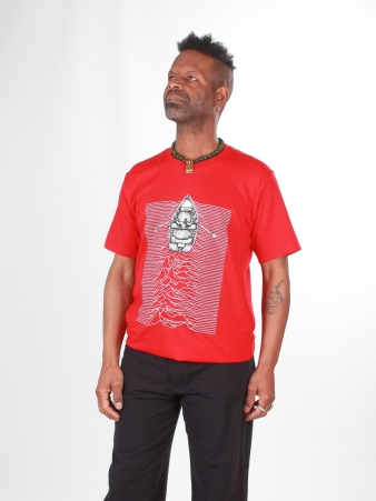 Tee-shirt Waves division rouge t-shirt waves division rouge dynamique
