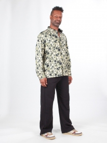 Chemise Aqua kaki &eacute;l&eacute;ment mode &agrave; l'esth&eacute;tique actuelle