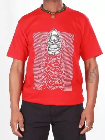 Tee-shirt Waves division rouge t-shirt waves division rouge dynamique