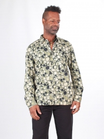 Chemise Aqua kaki accessoire mode au style contemporain