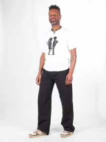 T-shirt Moi non plus t-shirt message typographique d&eacute;cal&eacute;