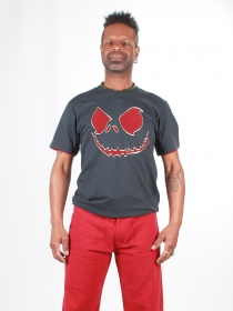 Tee shirt M.Jack Face Gris et rouge t-shirt m jack face gris rouge pop art