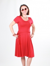 Robe Cecil Rouge robe rouge fluide &eacute;l&eacute;gante