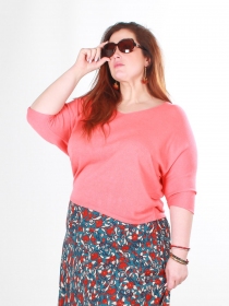 Pull Liza corail pull Liza corail lumineux