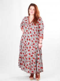 Robe Maxi Ginkgo rouge robe maxi rouge