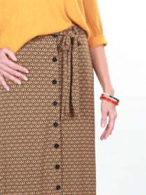 Jupe Lanna Retro article mode &agrave; l'esth&eacute;tique soign&eacute;e et facile &agrave; associer