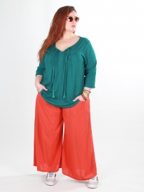 Pantalon Eva Potimarron pantalon Eva potimarron &agrave; la teinte chaleureuse