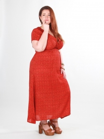 Robe Olympe Levant &agrave; imprim&eacute; lumineux