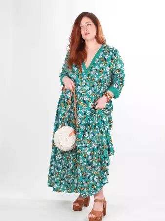 Robe Maxi Billy turquoise robe boh�me estivale
