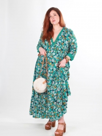 Robe Maxi Billy turquoise robe boh&egrave;me estivale