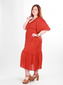 Robe Aurore Levant robe imprim&eacute;e aux tons lumineux