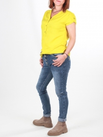 Pantalon Melly Jeans pantalon Melly en denim &agrave; la coupe casual