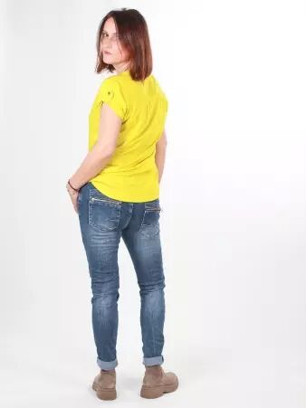 Pantalon Melly Jeans pantalon femme au style urbain d�contract�