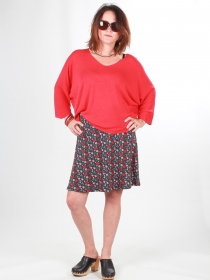 Jupe Zazie Jardin d'hiver v&ecirc;tement f&eacute;minin au motif v&eacute;g&eacute;tal hivernal