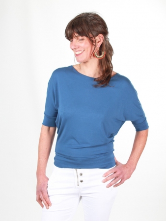 Top bat Bleu Indigo top bat bleu indigo profond