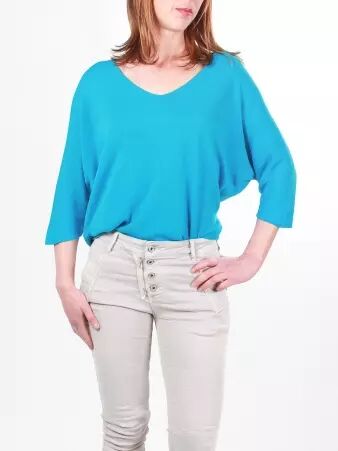 Pull Liza bleu paon pull Liza bleu paon profond