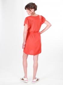 Robe Stella Potimarron robe boh&egrave;me fluide orange doux