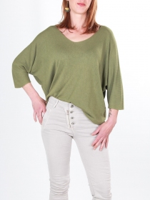 Pull Liza olive pull Liza olive naturel