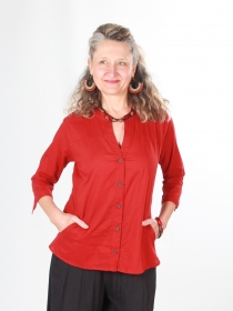 Chemisier Milka Bordeaux accessoire textile au look moderne