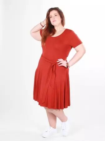 Robe Cecil Brique robe brique chaude et naturelle