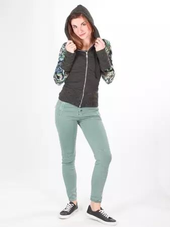 Pantalon Melly vert d'eau pi�ce mode l�g�re au ton aquatique