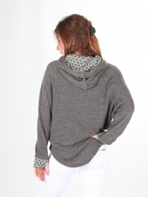 Sweat Mimpi Gris sweat gris clair confortable quotidien