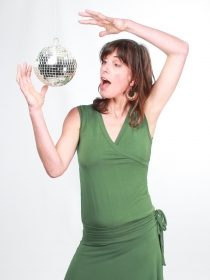 Robe seventies vert kaki robe fluide boh&egrave;me vintage