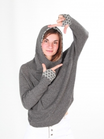 Sweat Mimpi Gris sweat gris doux esprit minimal