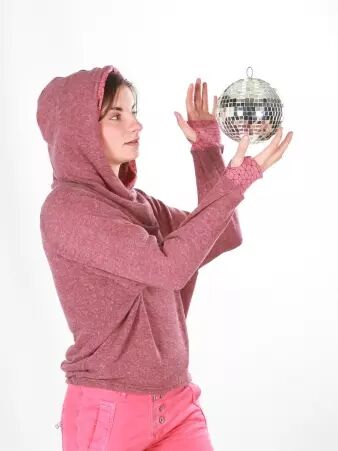 Sweat Mimpi Bordeaux sweat confortable couleur vin